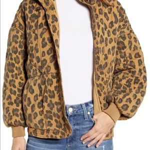 Blank NYC Quilted Utility Leopard Jacket